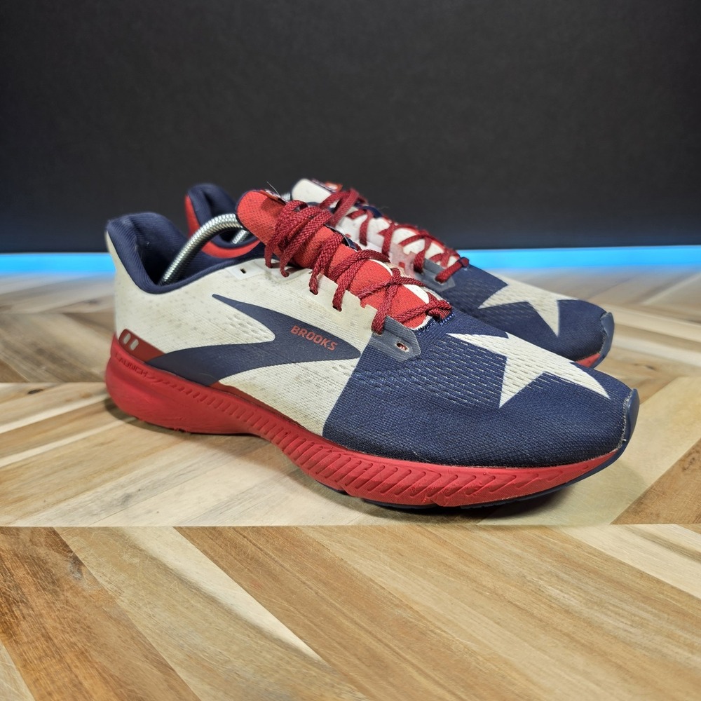 Brooks Launch 8 Men's 11 Texas Lone Star Flag Running Shoes 1103581D621 Mesh